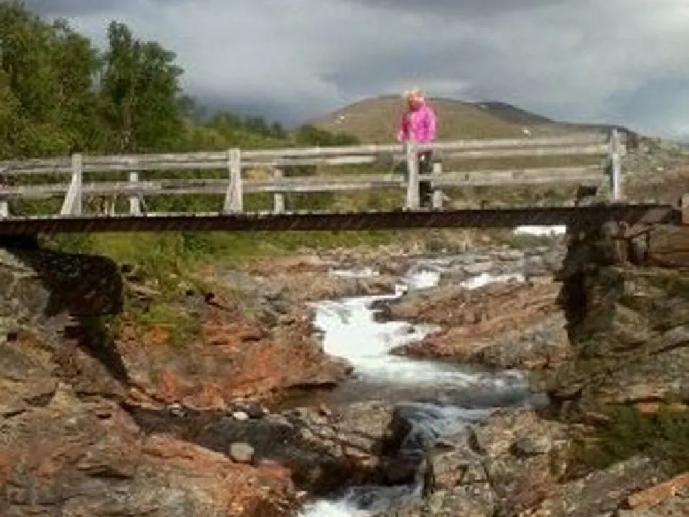 Bron på leden mot Jirestugan