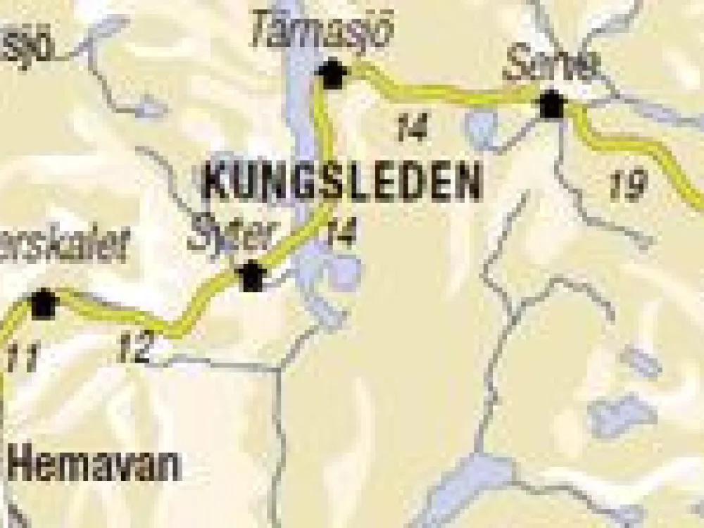 Karta över Kungsleden
