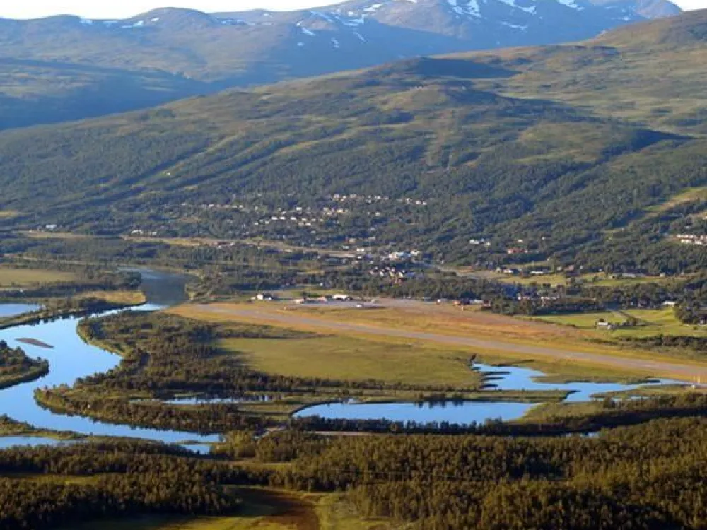 Hemavan och Umeälven från Jofjället