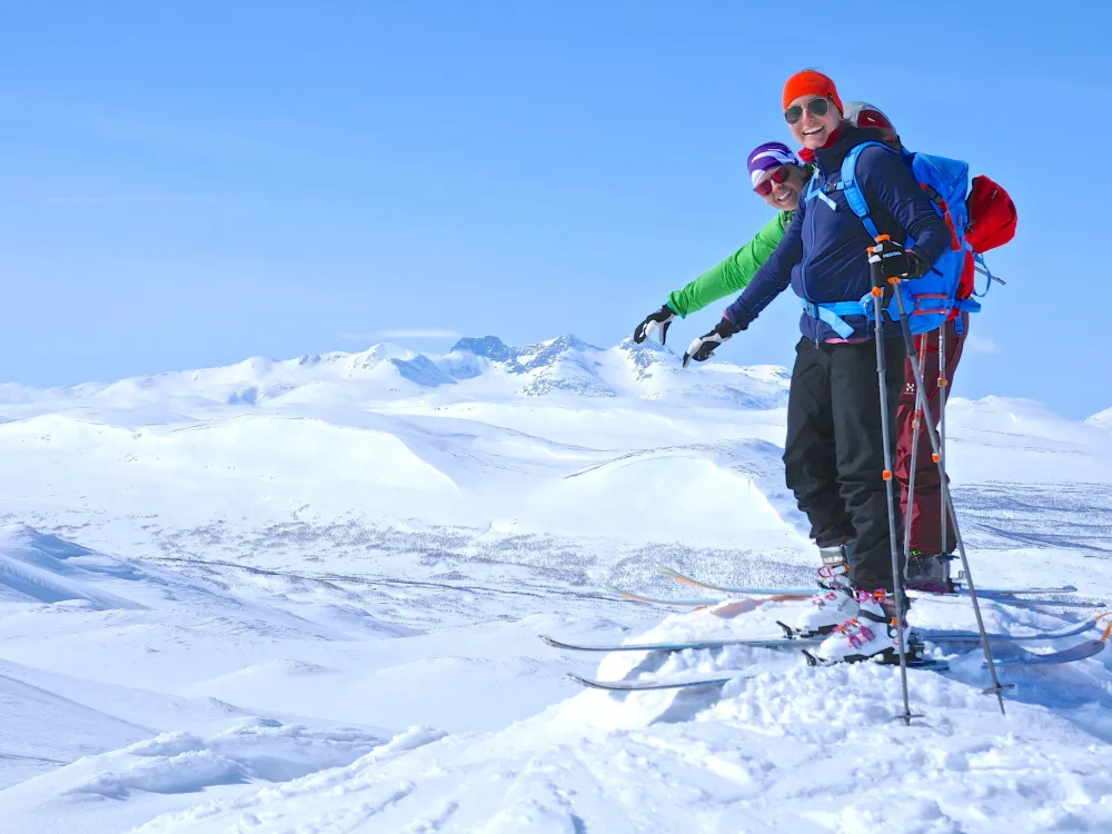 Guided summit ski tours