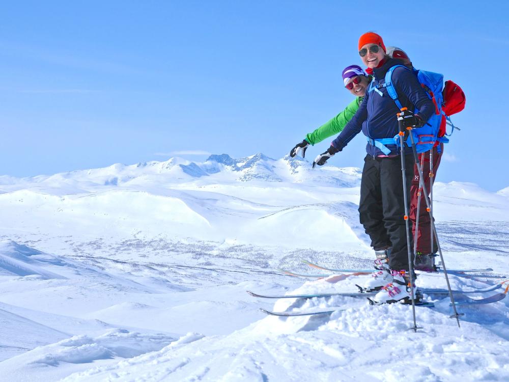 Guided summit ski tours