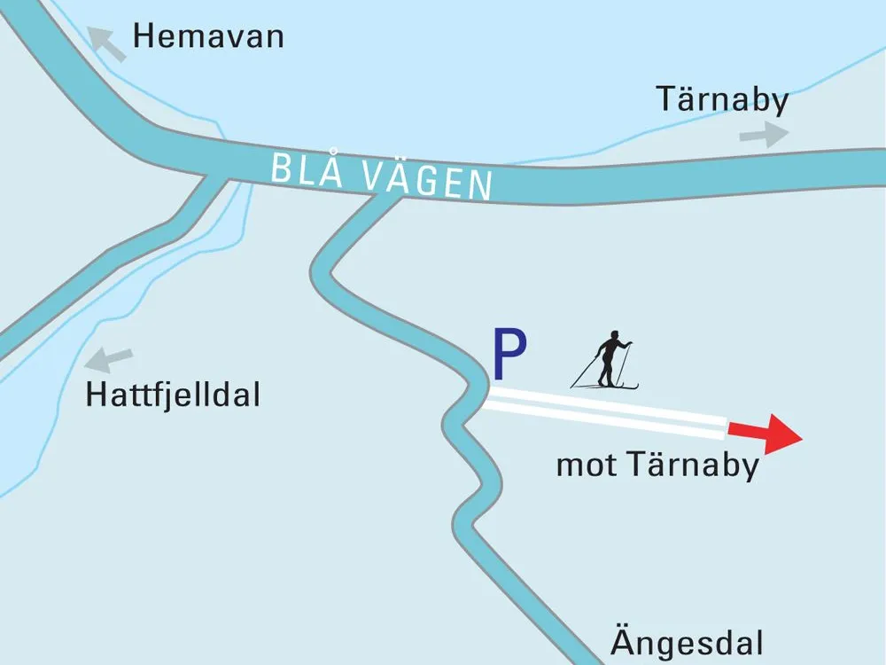 Skidspår Ängesdalslia