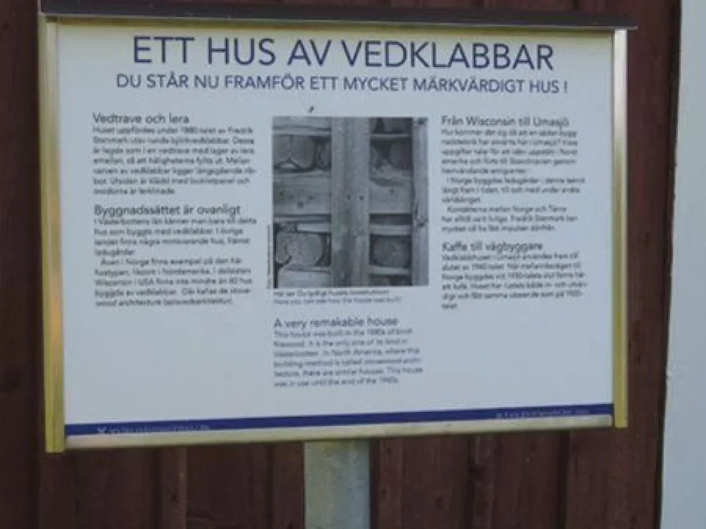Informationstavla om Klabbhuset