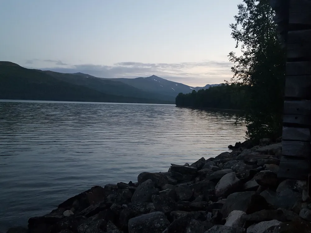 Uppfriskande bastubad i Boksjön