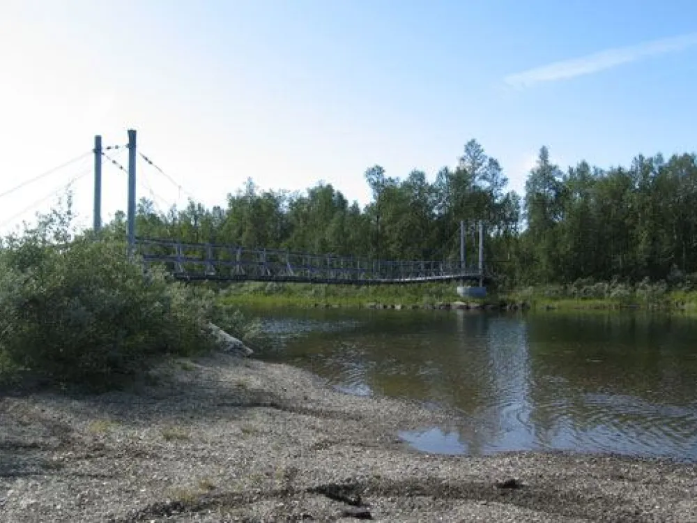Hängbron i Biellojaure