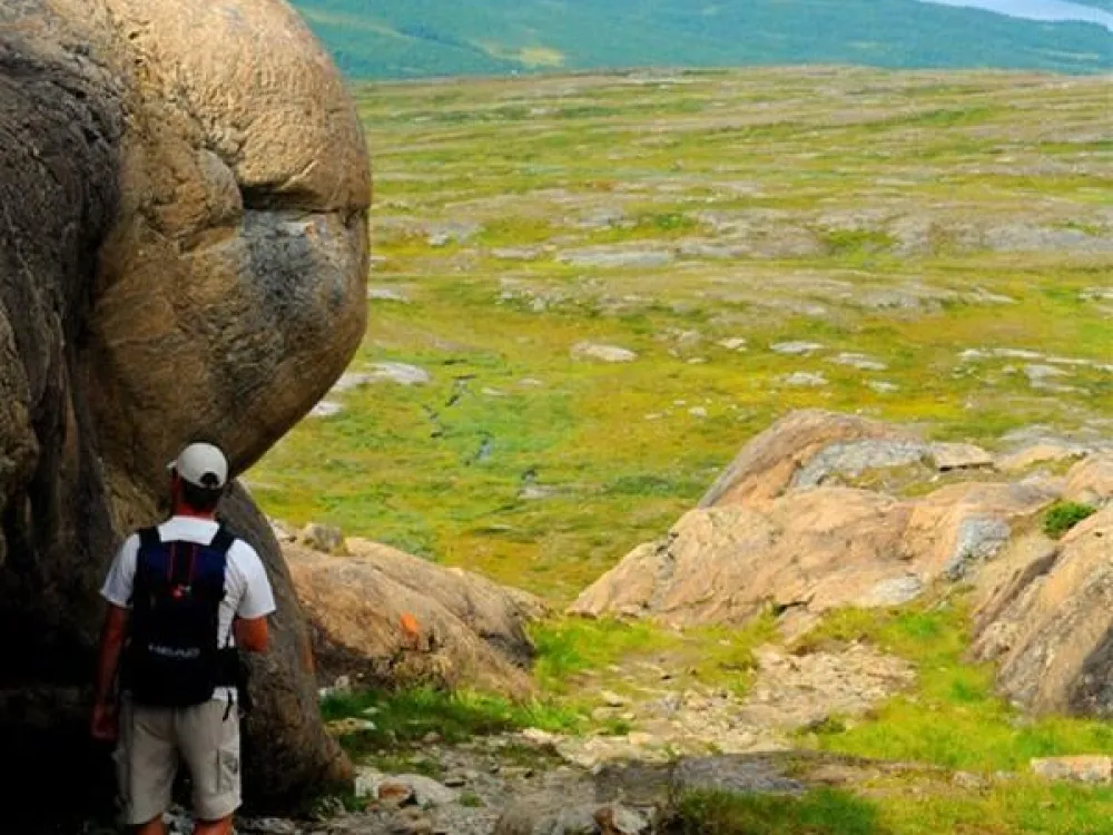 Vandrare vid Atoklimpen
