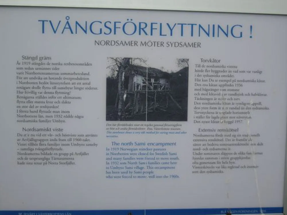 Skylt om tvångsförflyttning