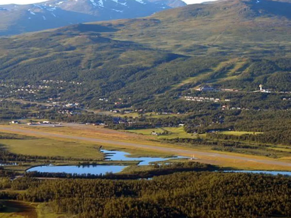 Vy från Jofjället mot Hemavan